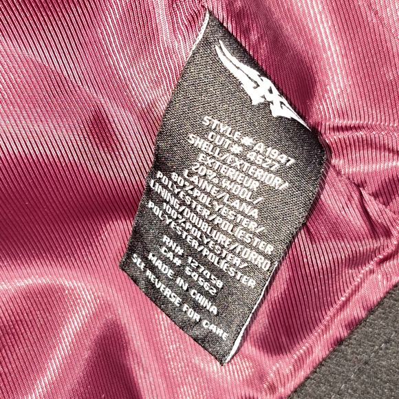 Affliction Vintage Black Pea Coat Punk Goth Men's Large Just PU From Dry Cleaner - Picture 9 of 16